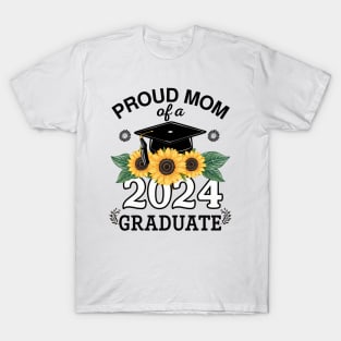 proud mom graduate funny senior class of 2024 T-Shirt